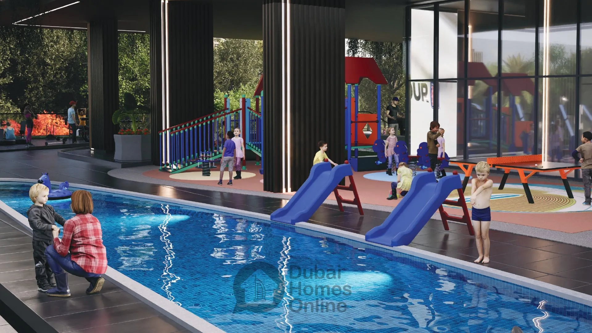 آپارتمان های سامانا اوینیو: خرید آپارتمان لوکس با استخر در دبی در منطقه دبی لند