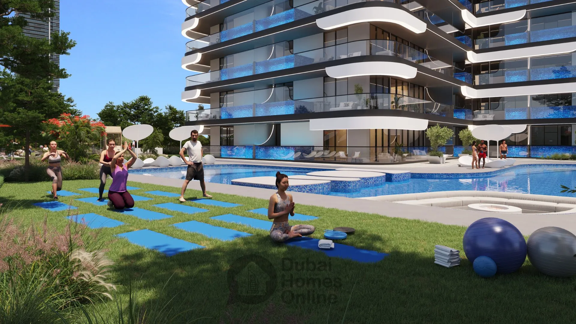 Samana Resorts: Apartments with Private Pools For Sale in Dubai Production City