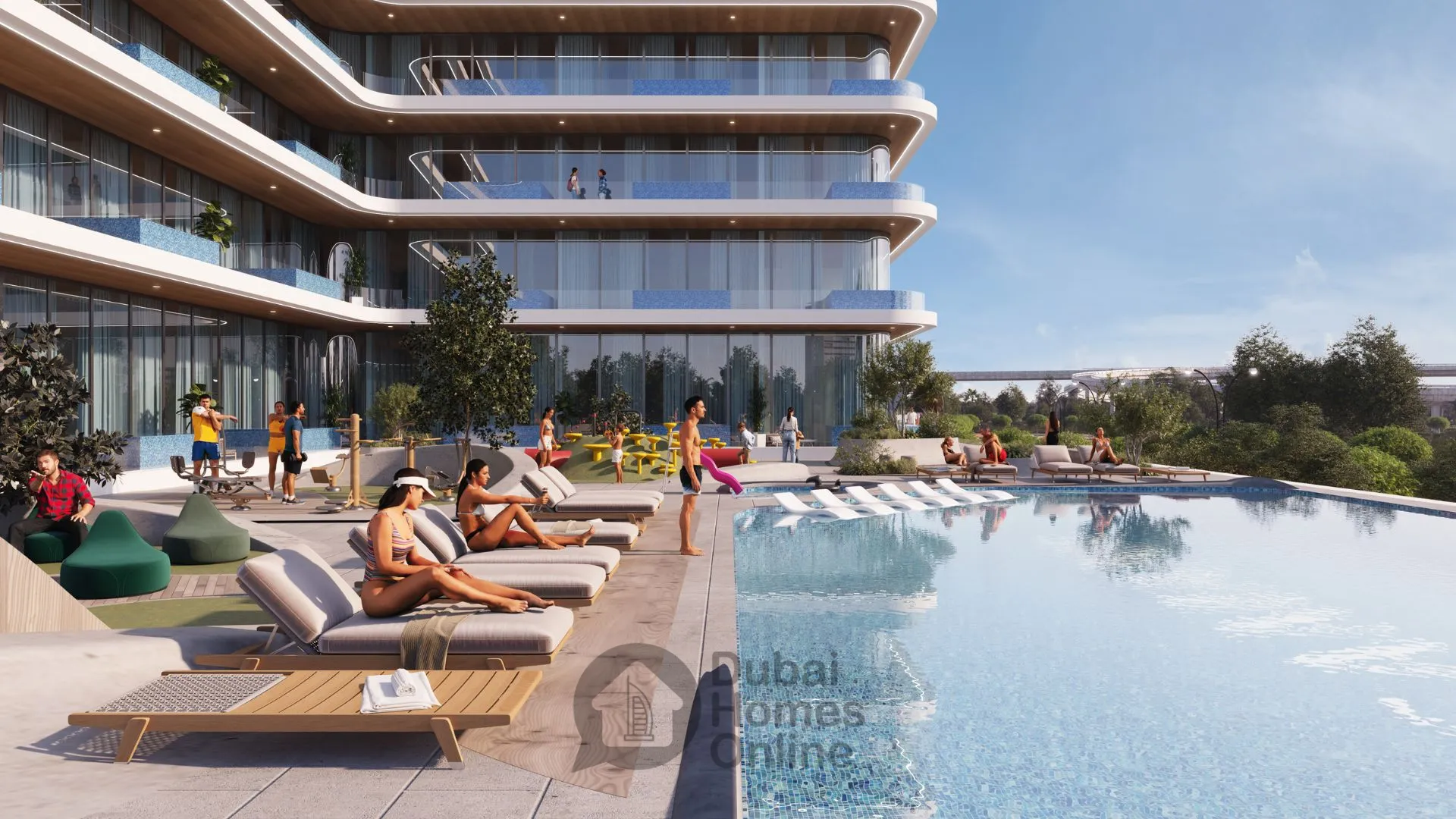 سامانا إيبيزا: شقق بحمامات سباحة خاصة للبيع في دبي لاند