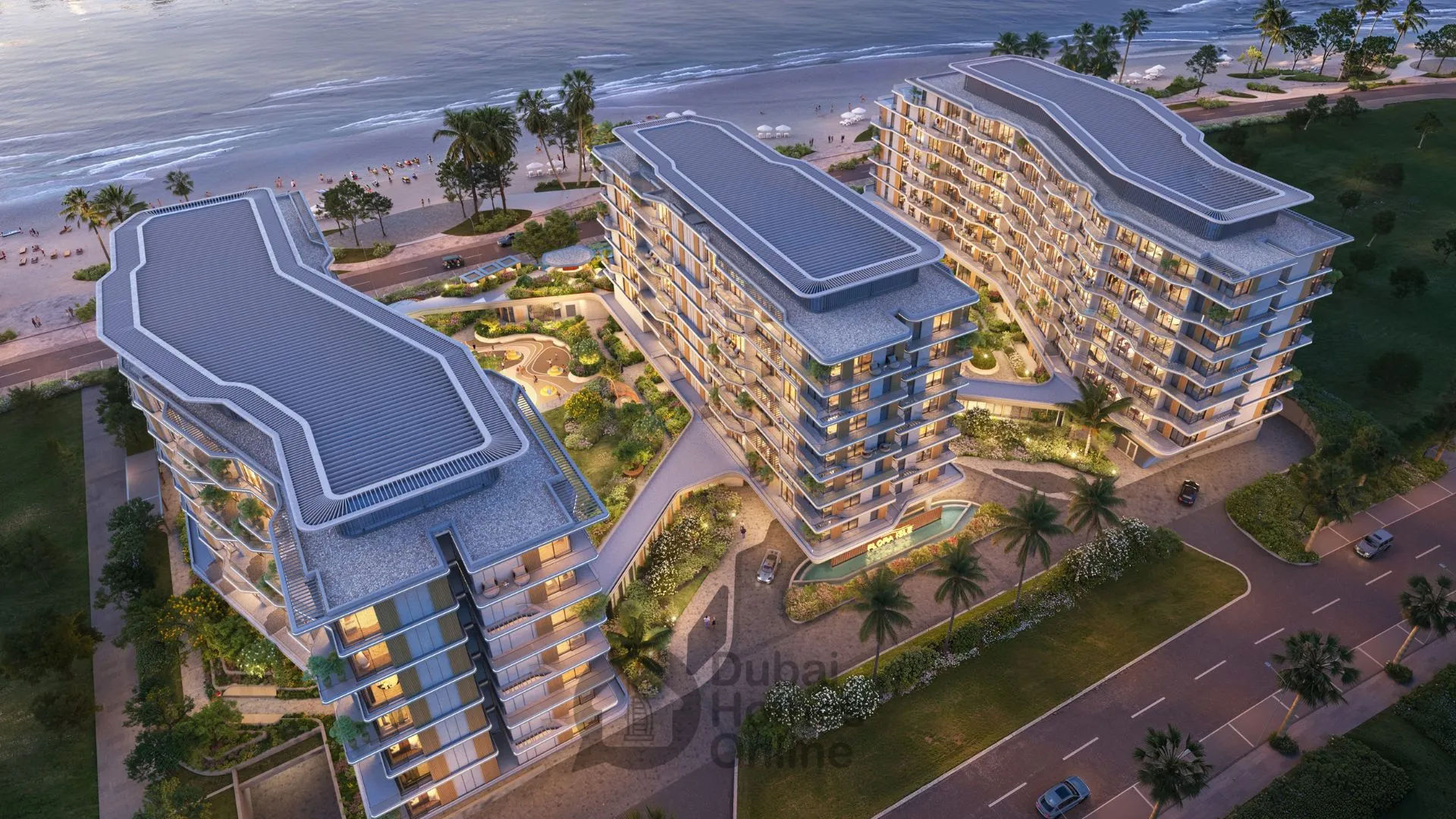 مشروع فلورا آيل: شقق مطلة على الواجهة البحرية للبيع في جزر دبي