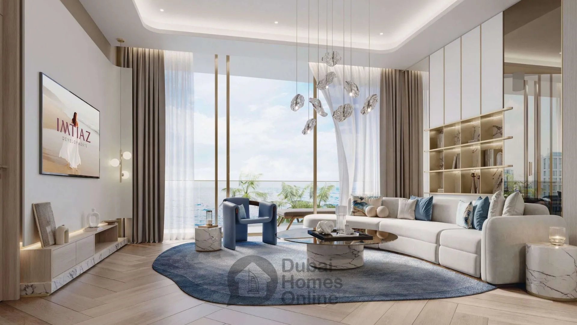 مشروع  برج ماكريل: شقق فاخرة مفروشة بالكامل للبيع في جزر دبي