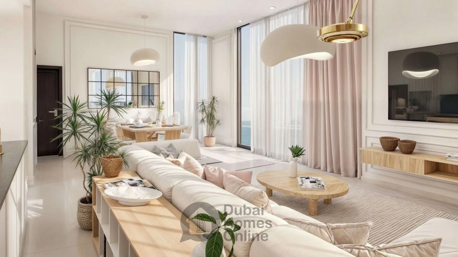 مشروع  برج ماكريل: شقق فاخرة مفروشة بالكامل للبيع في جزر دبي