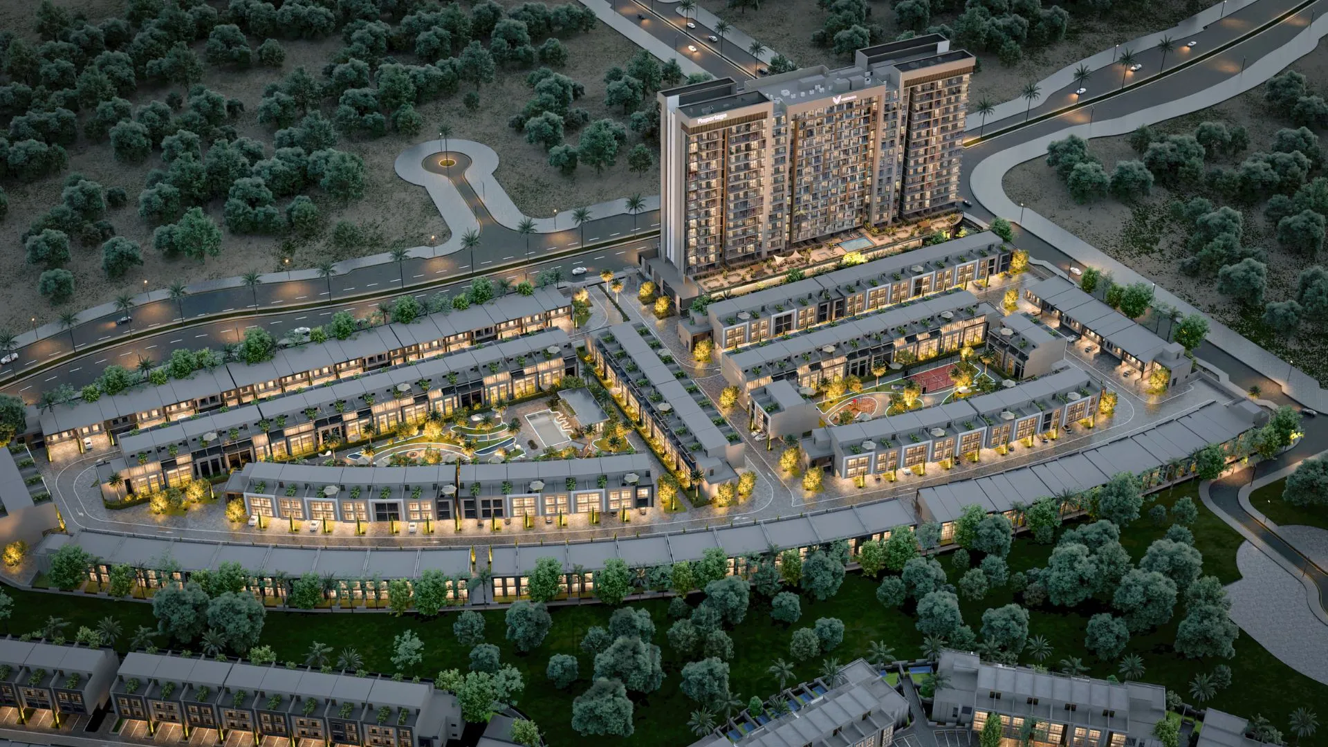 مشروع ريبورتاج فيردانا المرحلة الخامسة: تاون هاوس وشقق للبيع في مجمع دبي للاستثمار