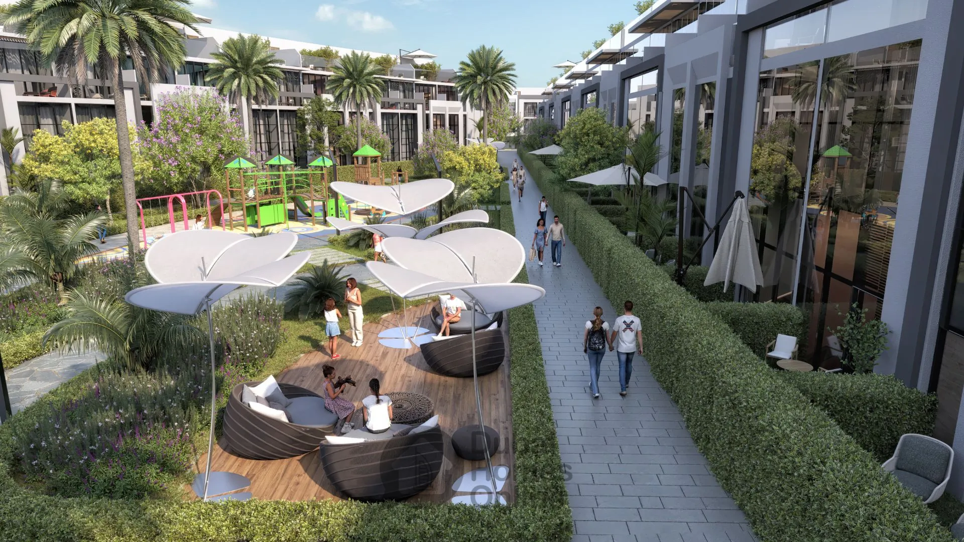 مشروع ريبورتاج فيردانا المرحلة الخامسة: تاون هاوس وشقق للبيع في مجمع دبي للاستثمار