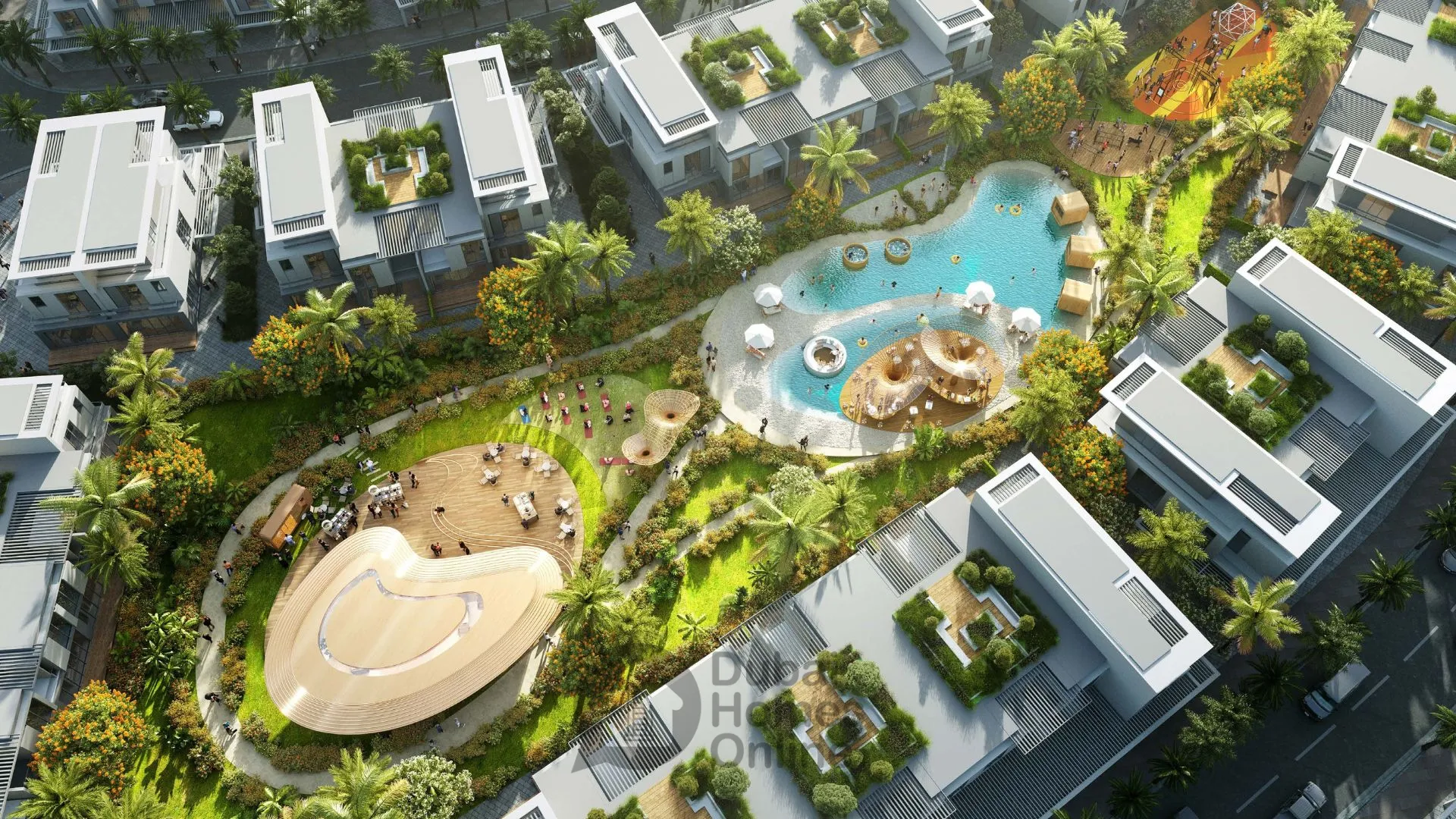 خرید تاون هاوس های داماک سان سیتی در منطقه دبی لند دبی