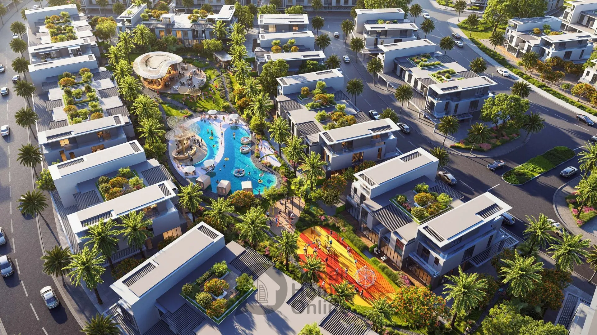 خرید تاون هاوس های داماک سان سیتی در منطقه دبی لند دبی