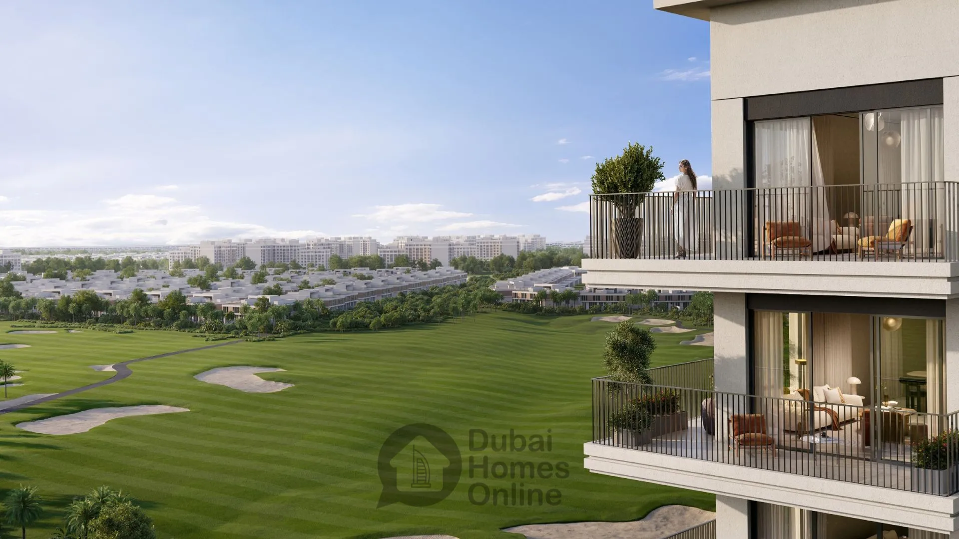 مشروع جولف إيدج من إعمار: شقق ومنازل تاون هاوس للبيع في إعمار ساوث