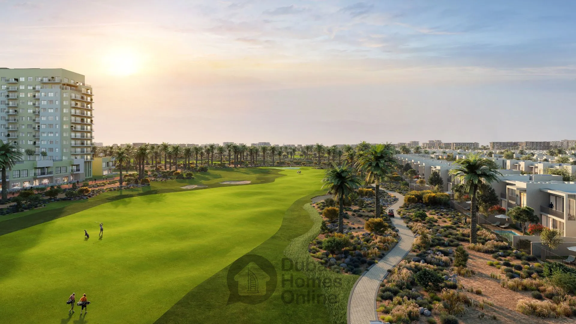 مشروع جولف إيدج من إعمار: شقق ومنازل تاون هاوس للبيع في إعمار ساوث