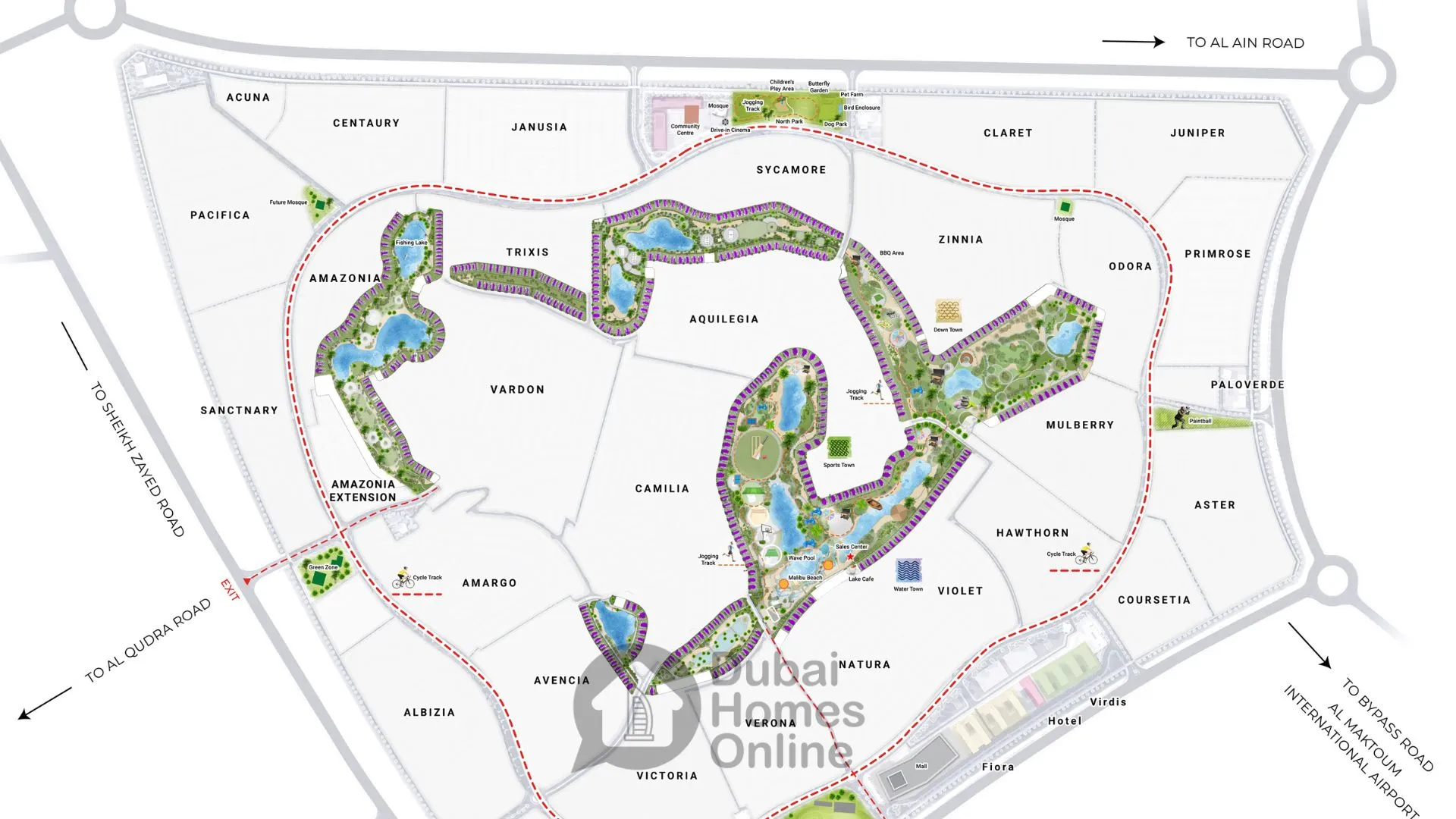 خرید خانه در دبی در پروژه داماک ویولت در شهرک داماک هیلز 2 دبی