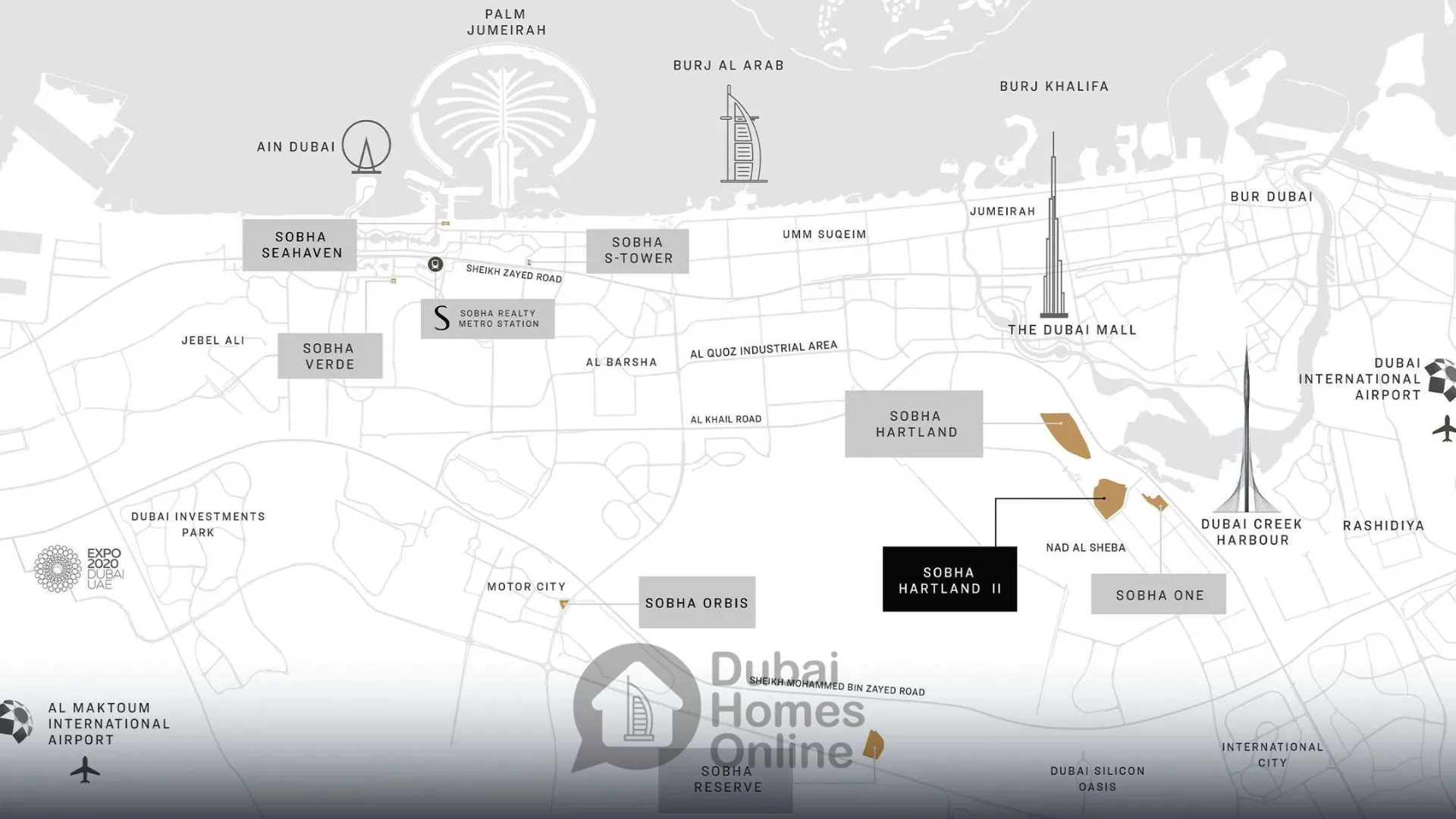 مشروع شقق شوبا سكاي سكيب ألتيوس للبيع في شوبا هارتلاند 2 دبي